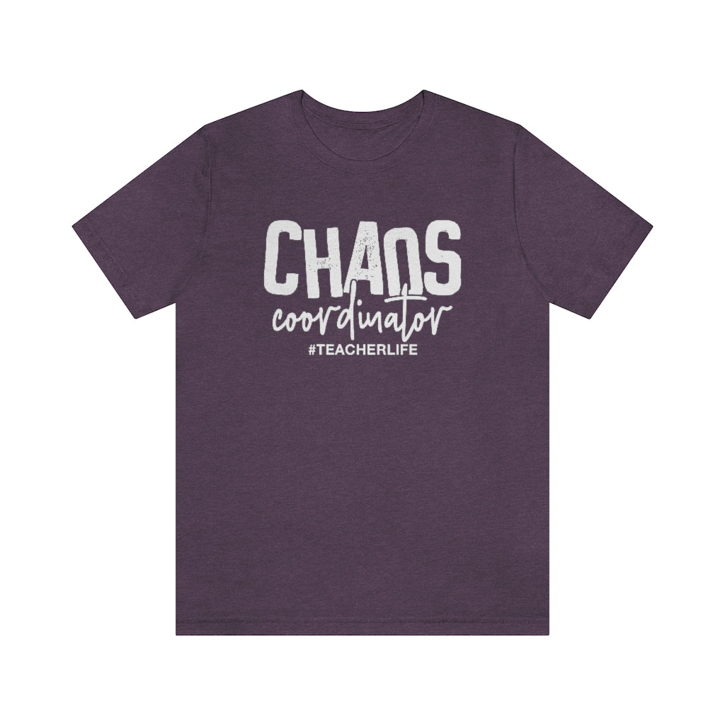 Chaos Coordinator Teacher Life Graphic T-Shirt