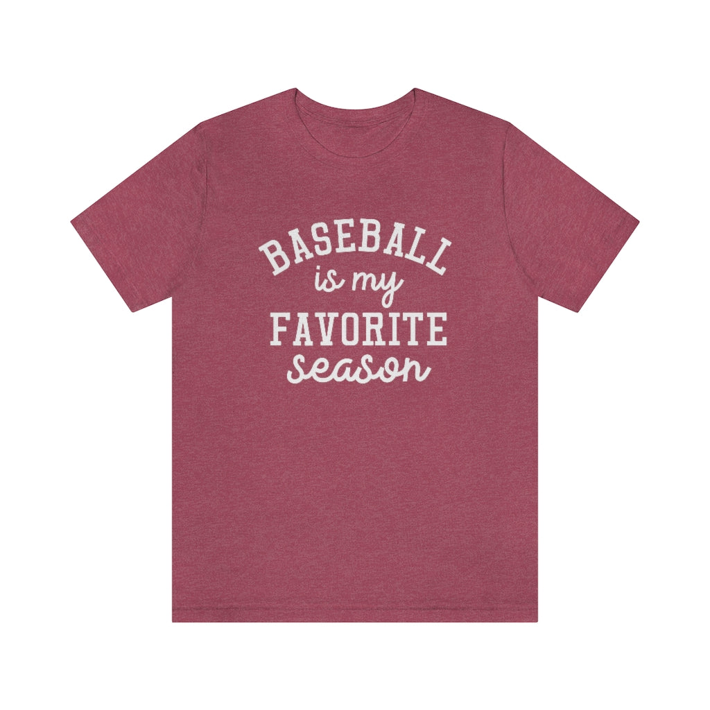 Baseball is My Favorite Season Graphic T-Shirt