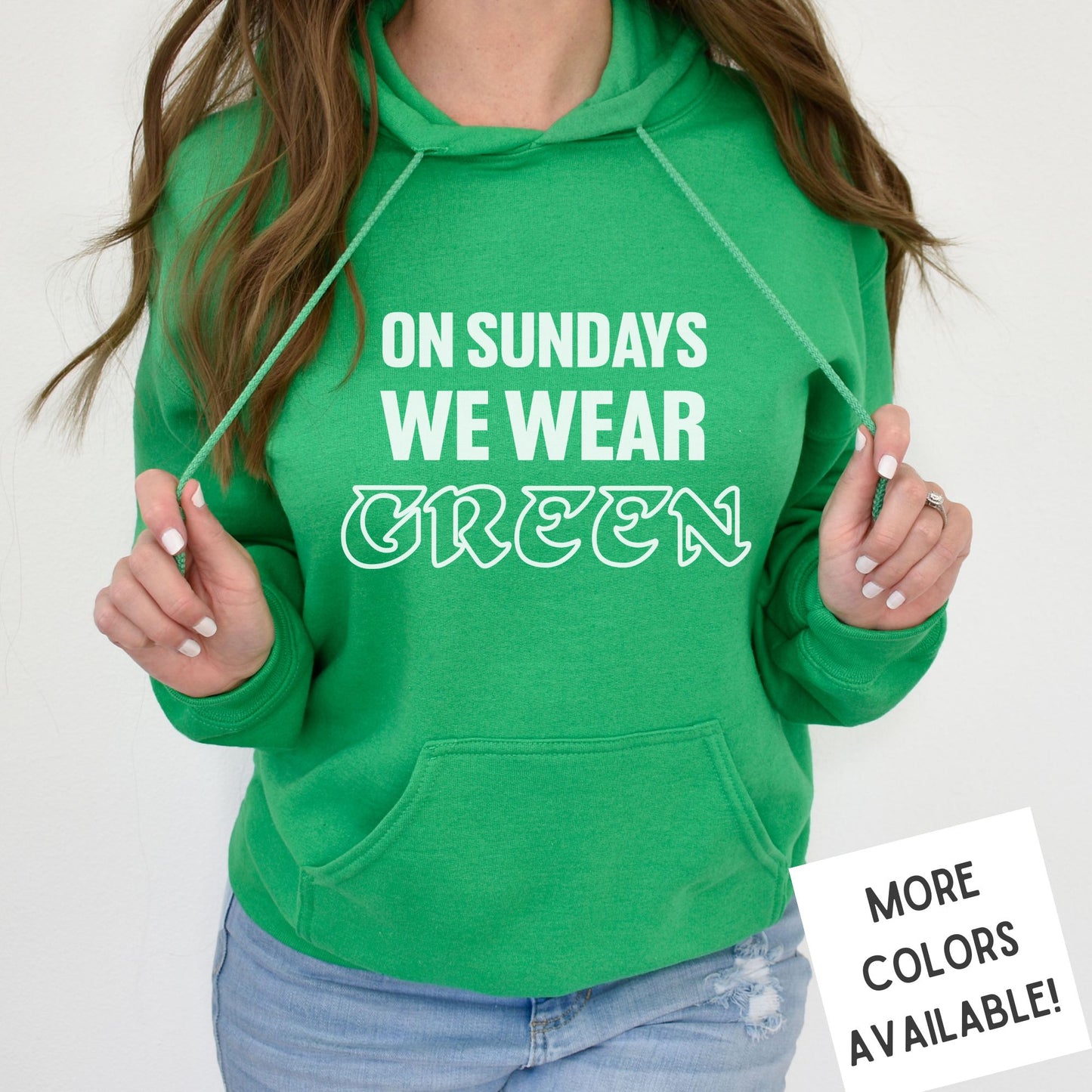 On Sundays We Wear Green Hoodie | Philadelphia Football Hoodie | Premium Unisex Hooded Sweatshirt